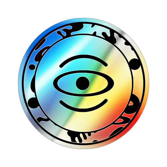 Adorn'd Logo Holographic Die Cut Stickers - Blank Page Holo