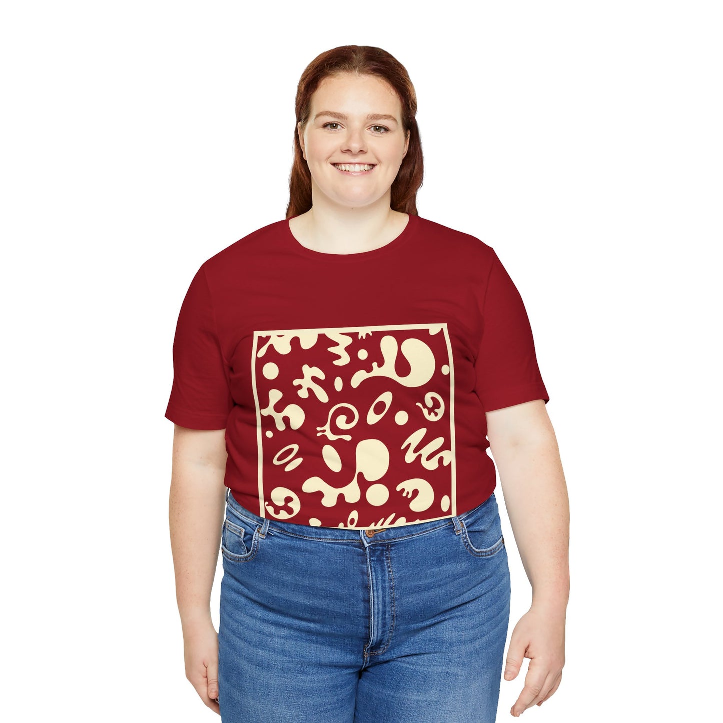 Adorn'd Unisex Jersey Short Sleeve Tee - Blank Page White Print