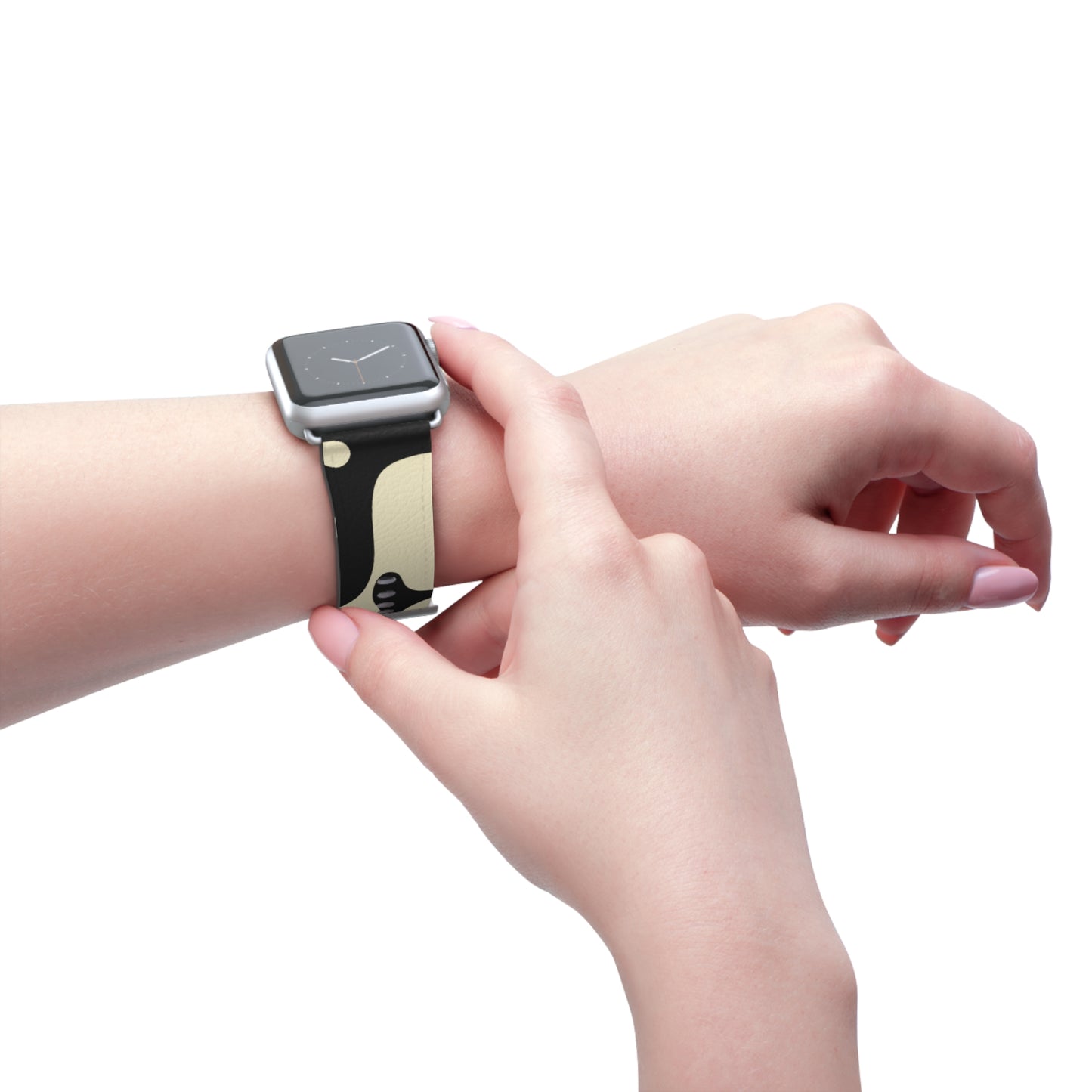 Pure Imagination Faux Leather Apple Watch Band - Smoke Signal