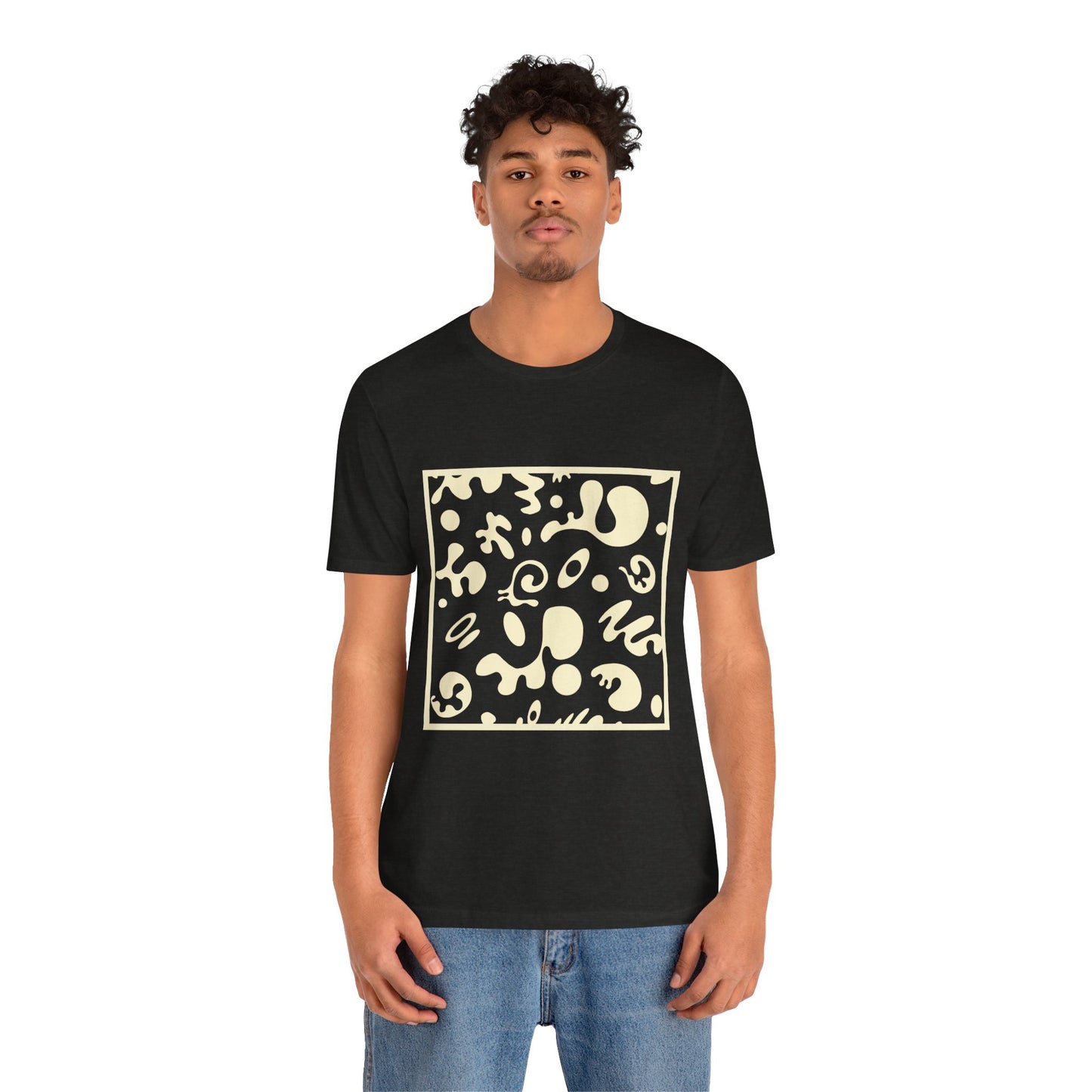Adorn'd Unisex Jersey Short Sleeve Tee - Blank Page White Print