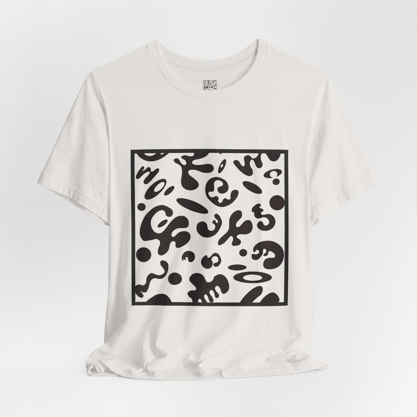 Adorn'd Unisex Jersey Short Sleeve Tee - Smoke Signal Black Print
