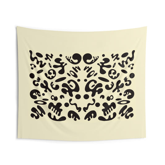 Mirror Work Indoor Wall Tapestry - Blank Page