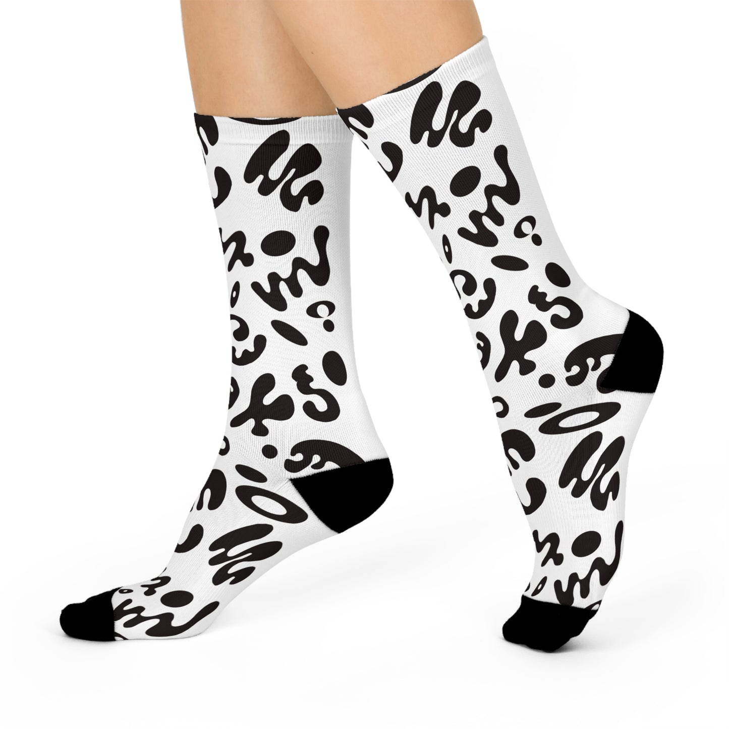 Pure Imagination Long Cushion Crew Socks - Starlight White