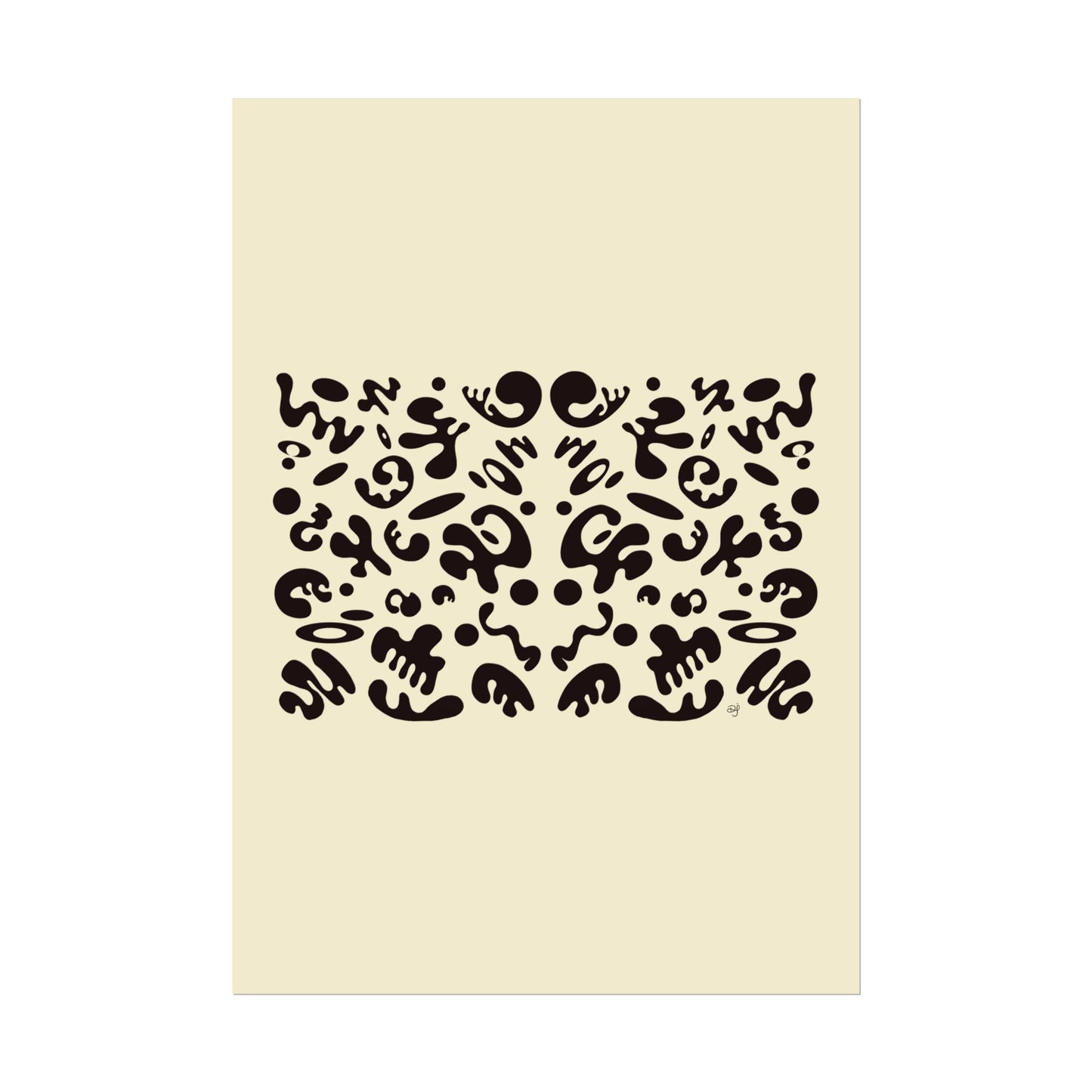 Mirror Work Rolled Poster (Portrait) - Blank Page