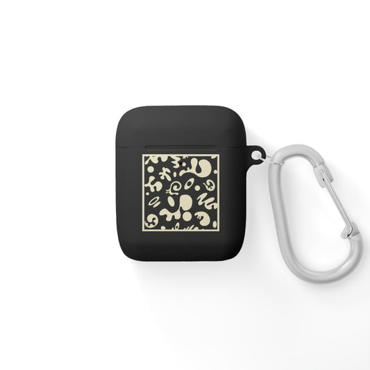 Adorn'd Square Hard Plastic Airpods Case Cover- Blank Page White