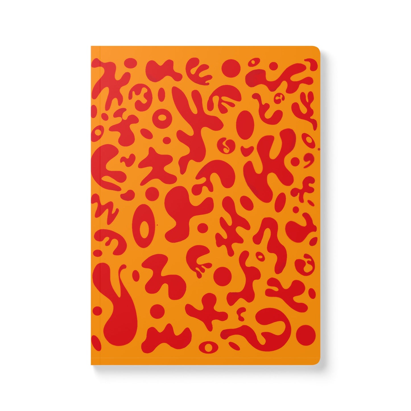 Pure Imagination Softcover Journal w Inside Prints + Tear-Off Pages (Ruled Line) - Heat Theory Orange