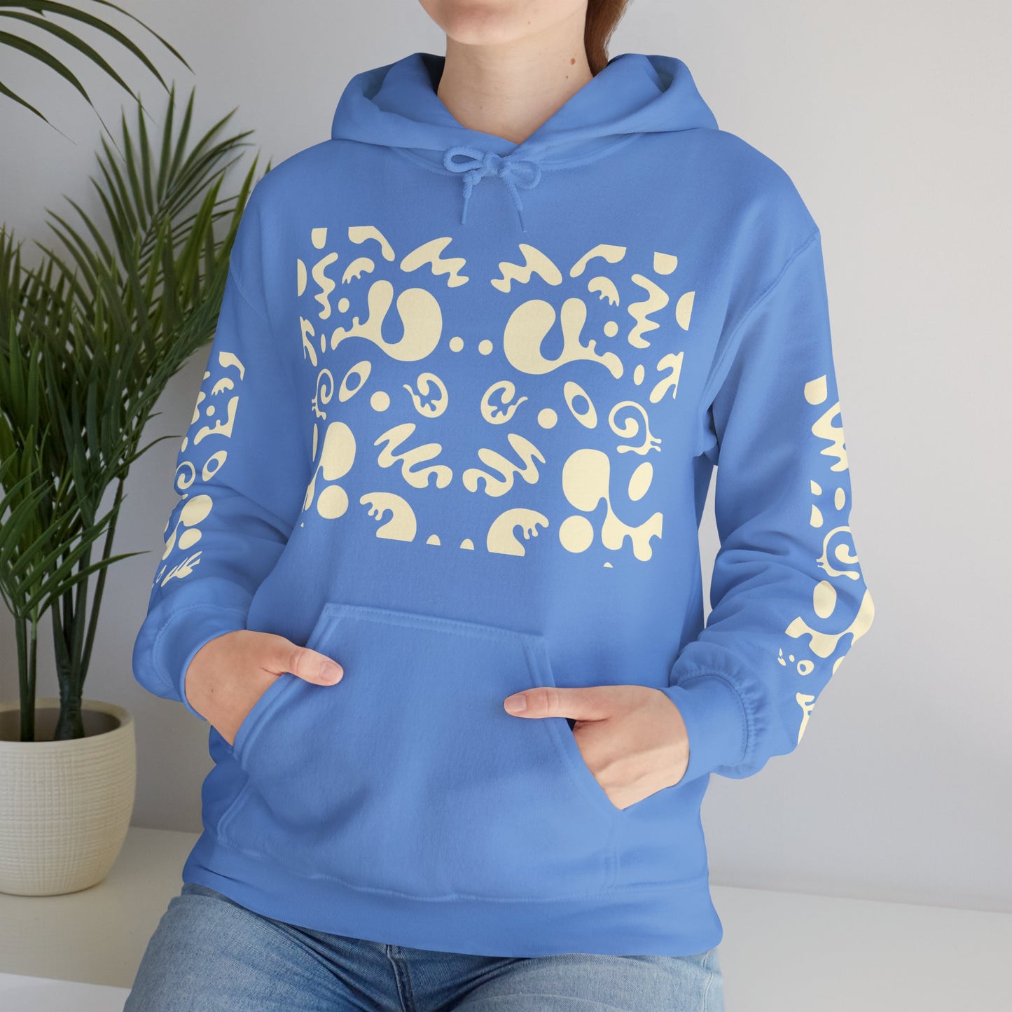 Mirror Work Unisex Heavy Blend™ Hooded Sweatshirt - Blank Page White Print