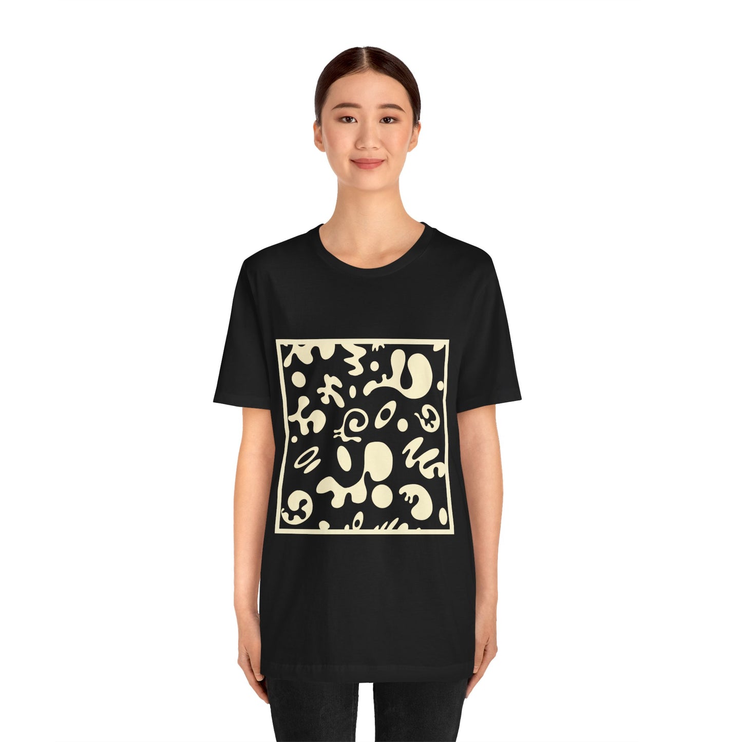 Adorn'd Unisex Jersey Short Sleeve Tee - Blank Page White Print