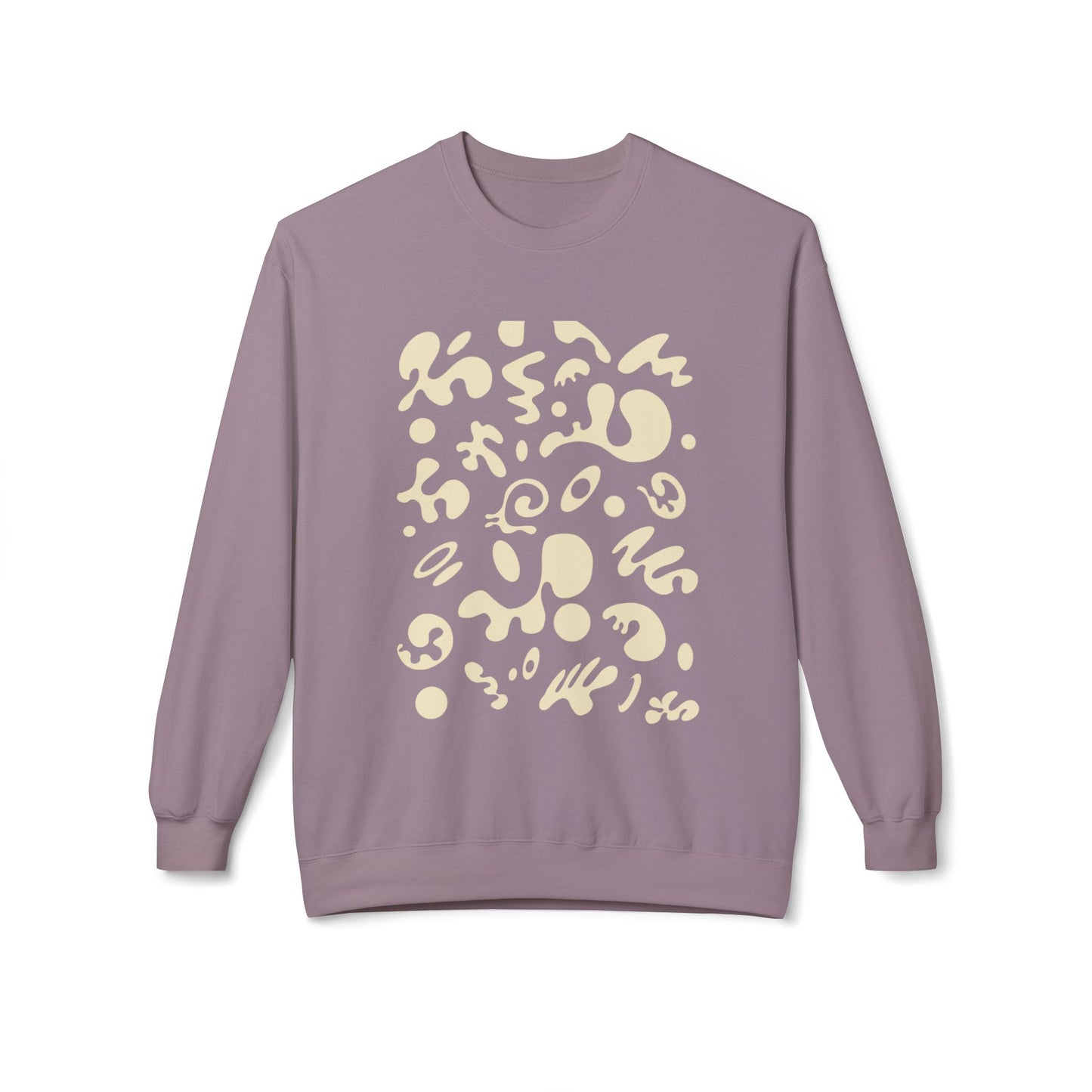 Pure Imagination Unisex Midweight Softstyle Fleece Crewneck Sweatshirt - Blank Page White Print