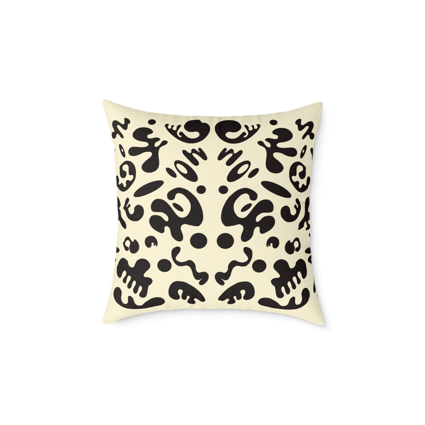 Mirror Work Square Poly Canvas Pillow
