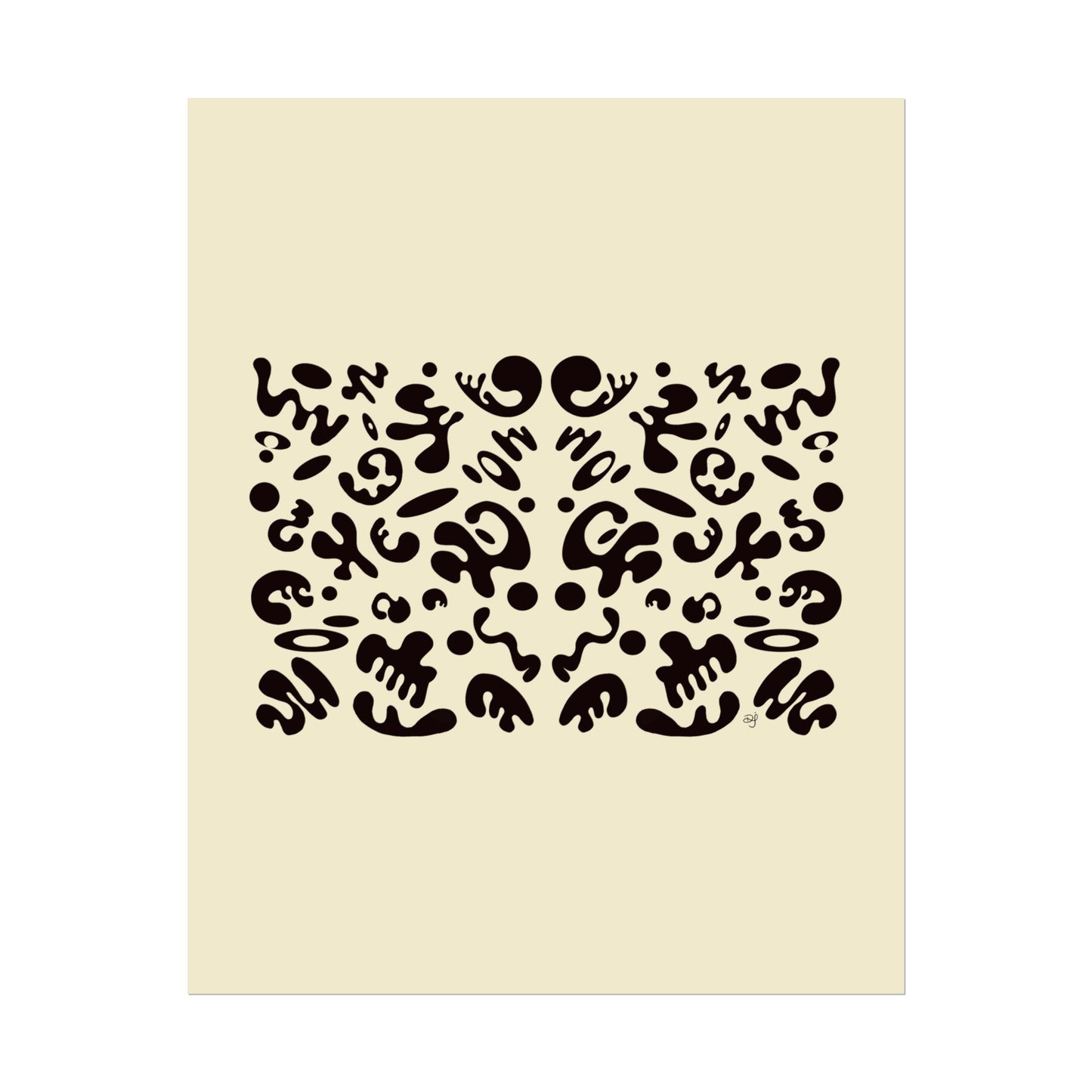 Mirror Work Rolled Poster (Portrait) - Blank Page