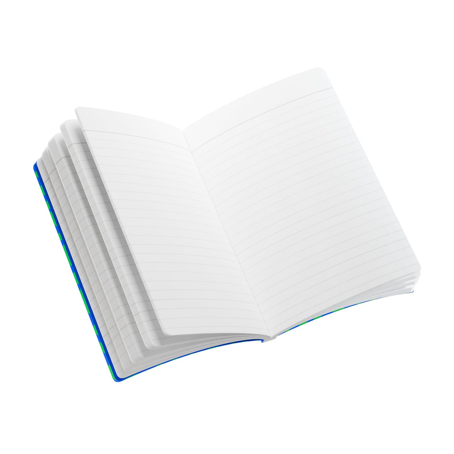 Pure Imagination Softcover Journal w Inside Prints + Tear-Off Pages (Ruled Line) - Tide Pool Blue