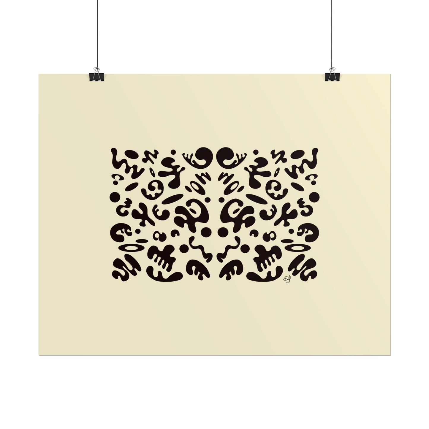 Mirror Work Rolled Poster (Landscape) - Blank Page