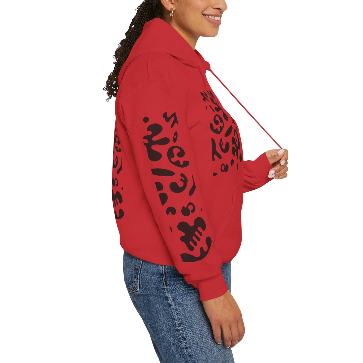 Mirror Work Unisex Heavy Blend™ Hooded Sweatshirt - Smoke Signal Black Print