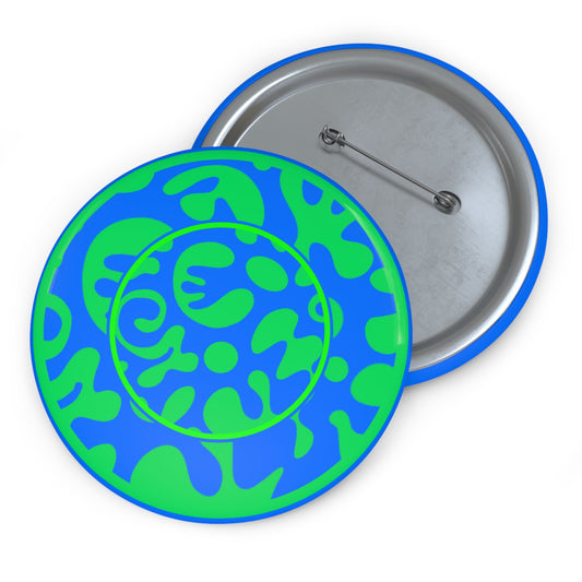 Adorn'd Color Pin Button - Tide Pool