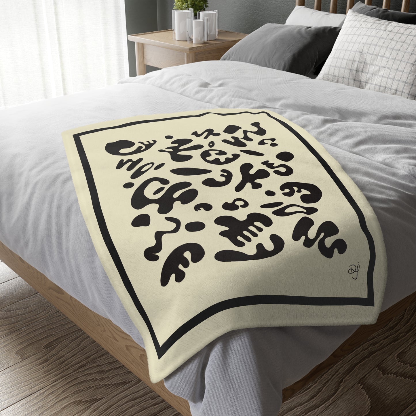 Deep Dream Velveteen Microfiber Blanket (Two-sided print) - Blank Page