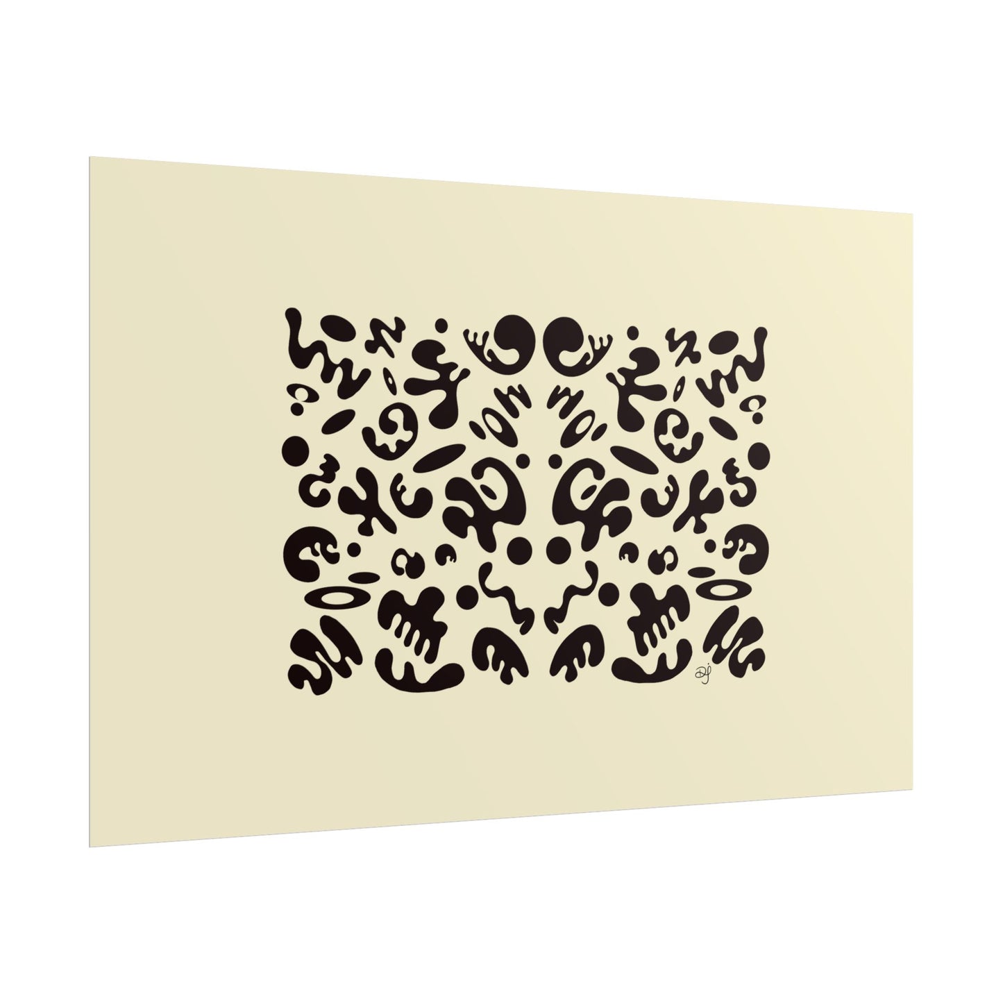 Mirror Work Rolled Poster (Landscape) - Blank Page