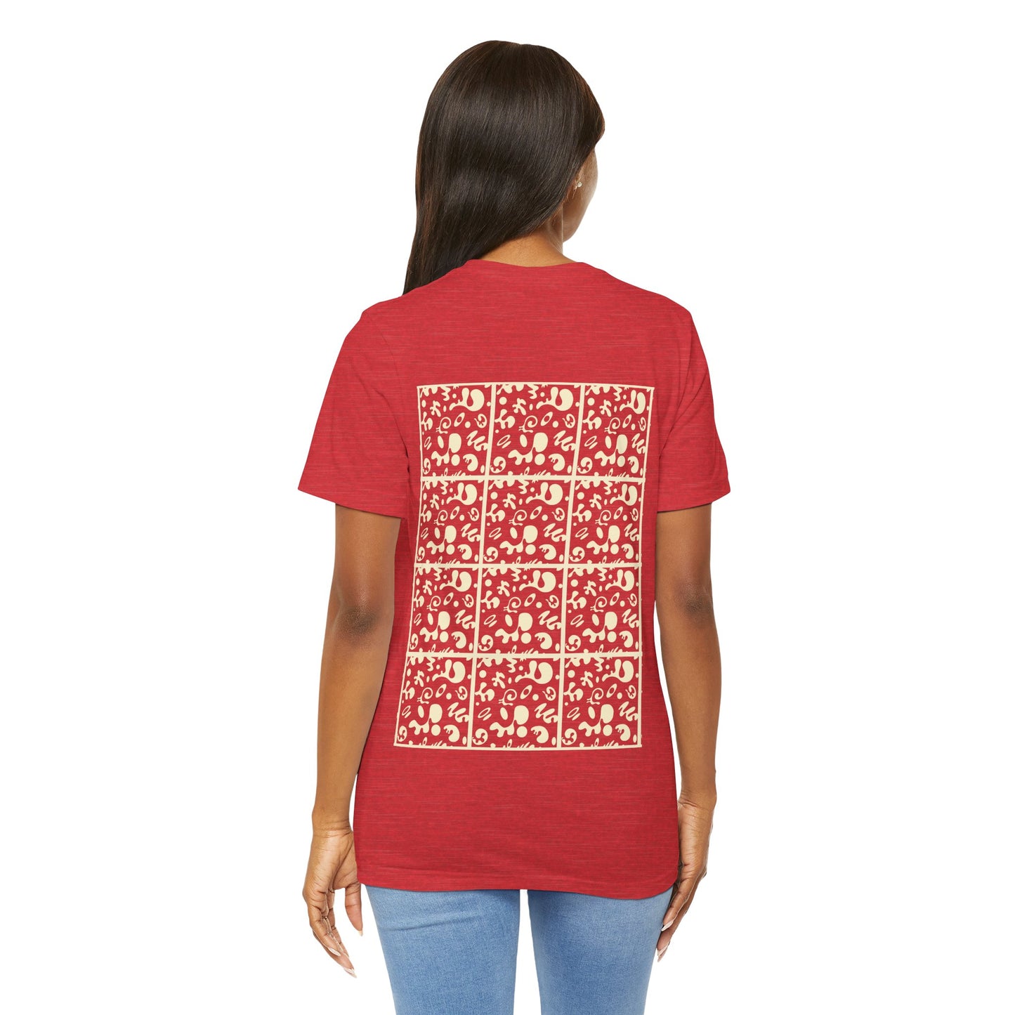 Adorn'd Unisex Jersey Short Sleeve Tee - Blank Page White Print