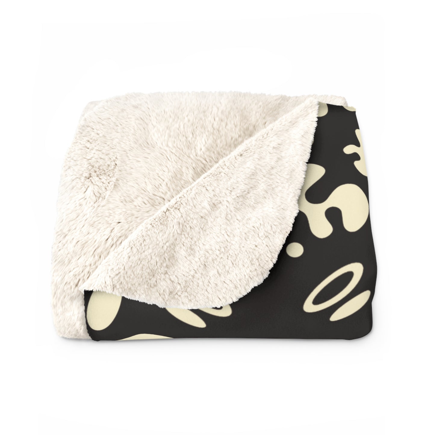 Mirror Work Sherpa Fleece Blanket - Smoke Signal