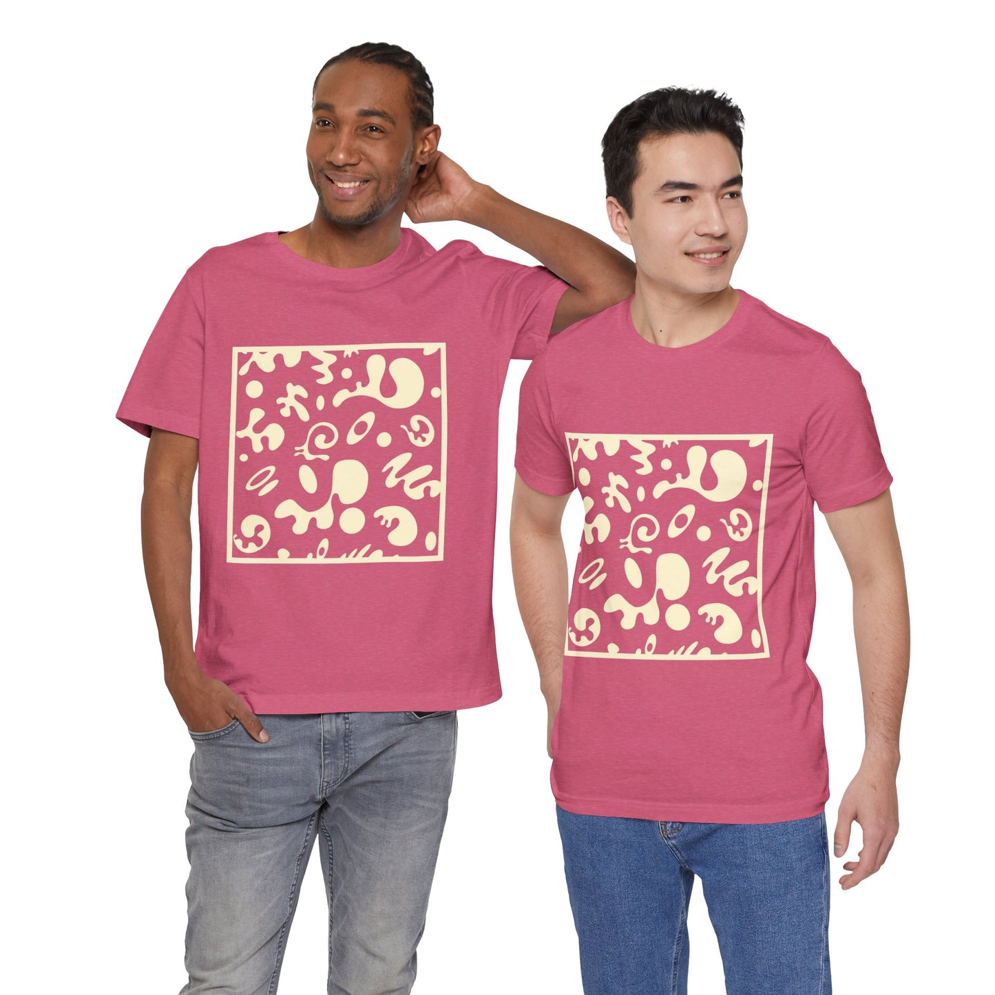 Adorn'd Unisex Jersey Short Sleeve Tee - Blank Page White Print
