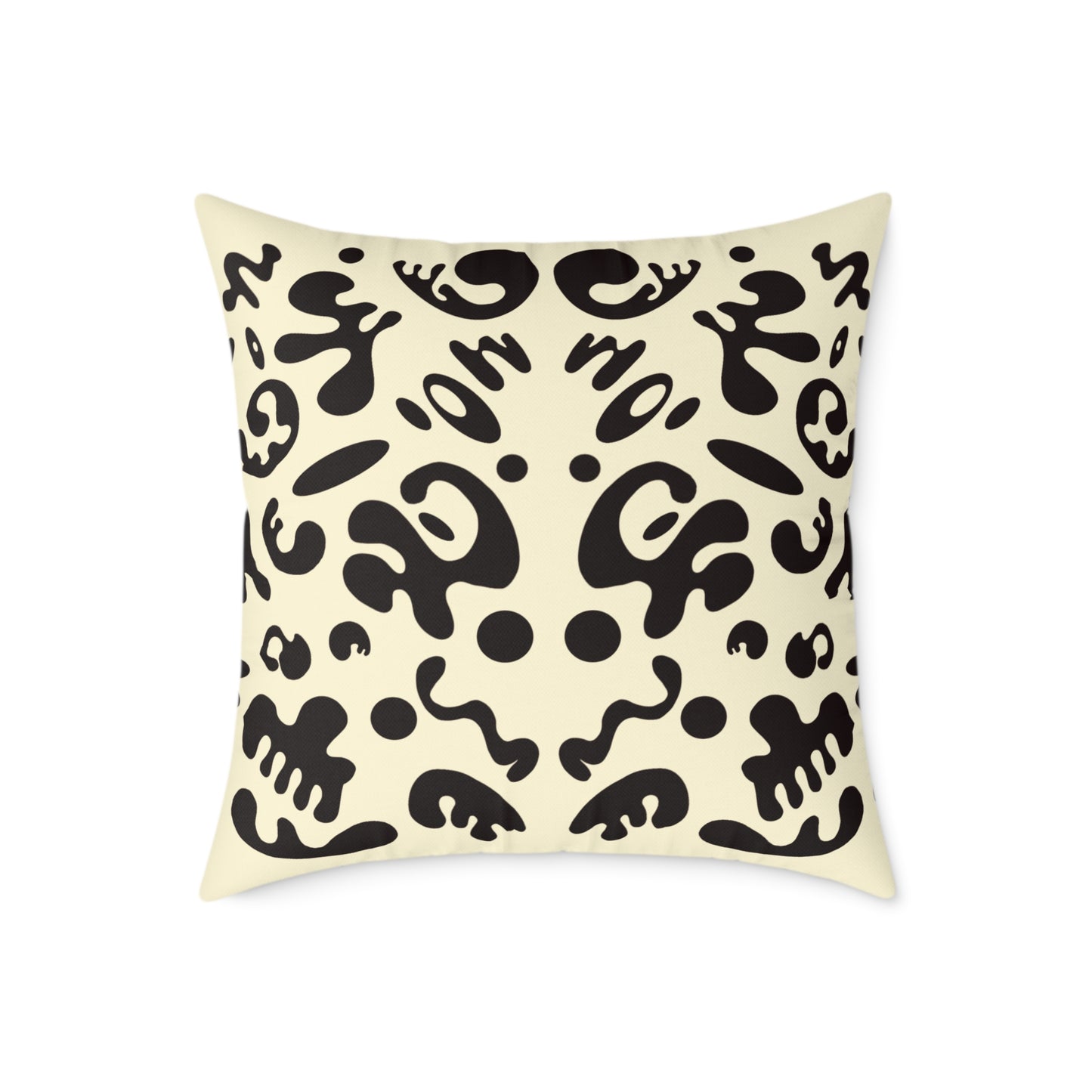 Mirror Work Square Poly Canvas Pillow