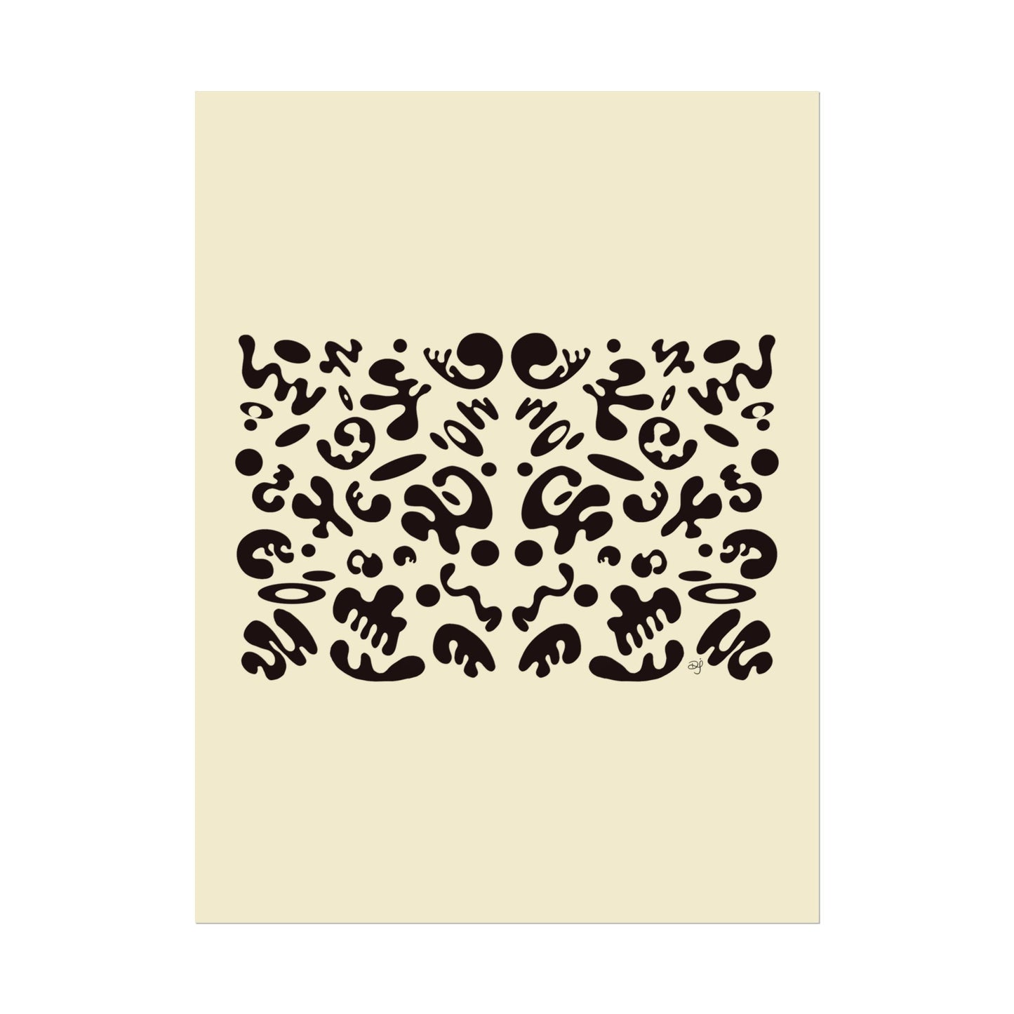 Mirror Work Rolled Poster (Portrait) - Blank Page