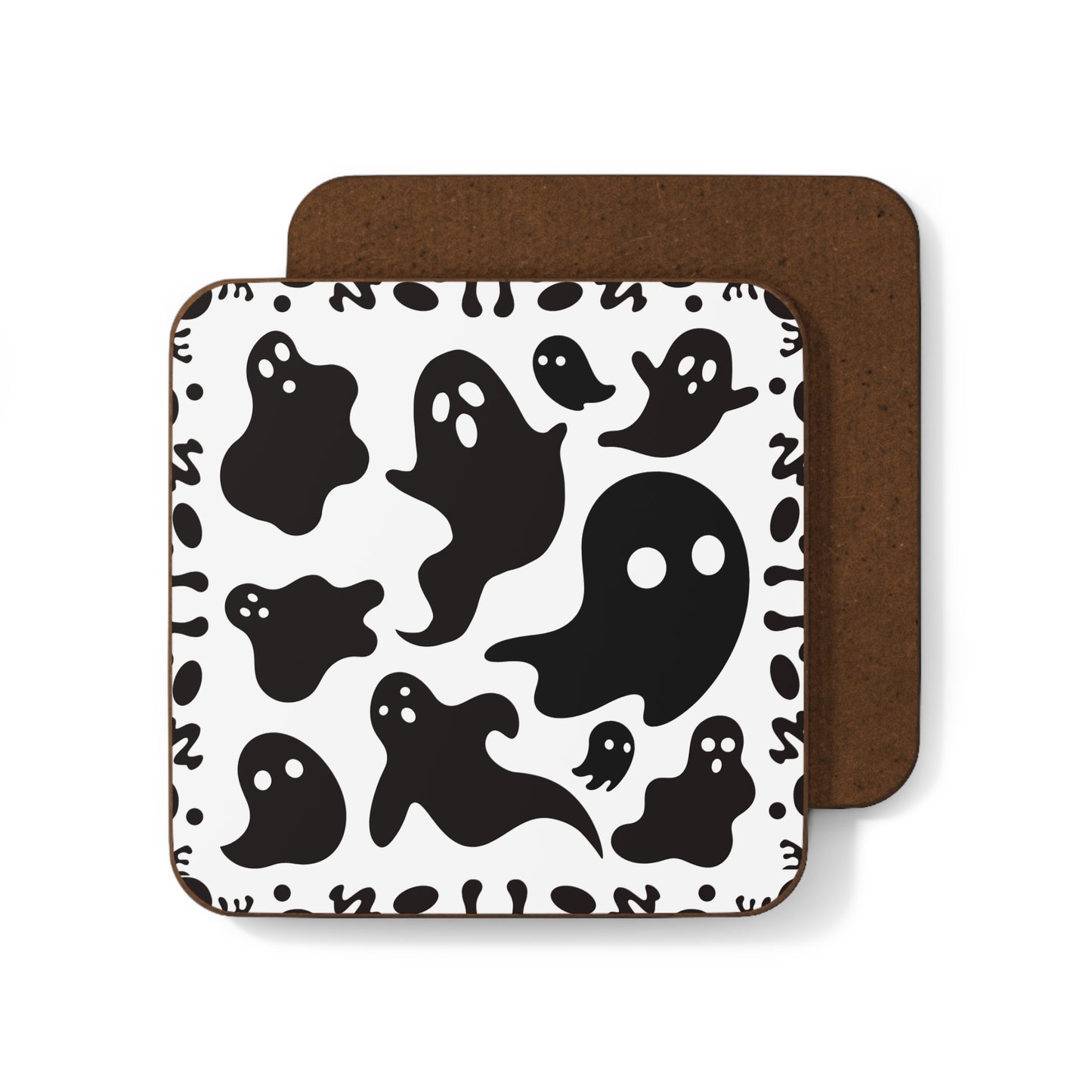 Boo Thing Hardboard Back Coaster - Starlight White