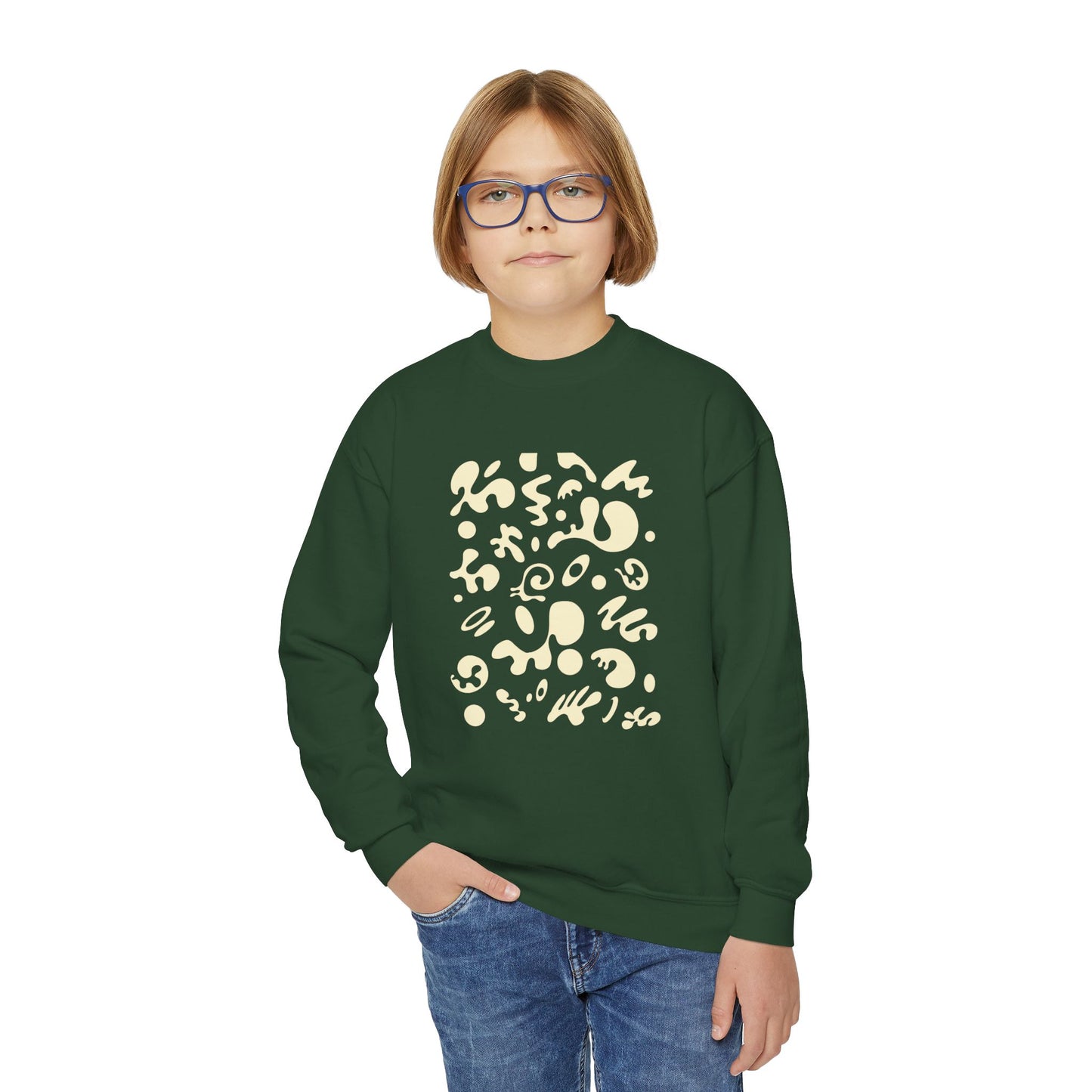 Bright Future Youth Crewneck Sweatshirt - Blank Page