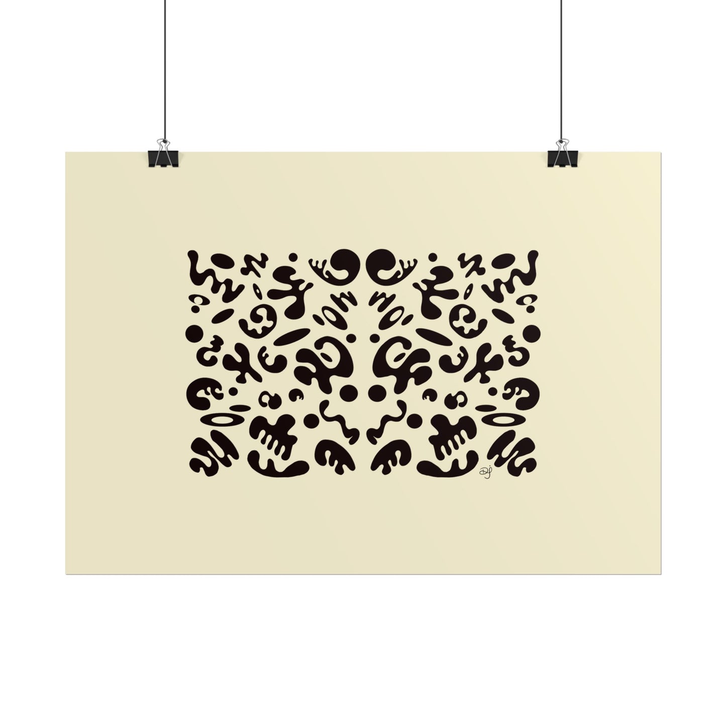 Mirror Work Rolled Poster (Landscape) - Blank Page