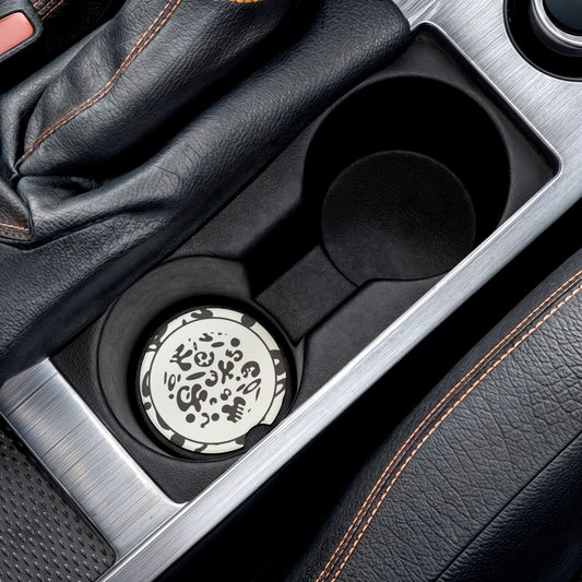 Adorn'd Soapstone Car Coaster - Starlight White