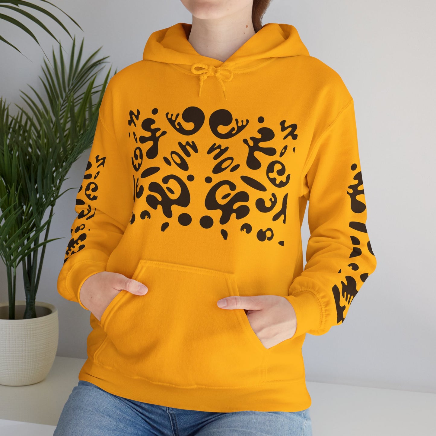 Mirror Work Unisex Heavy Blend™ Hooded Sweatshirt - Smoke Signal Black Print