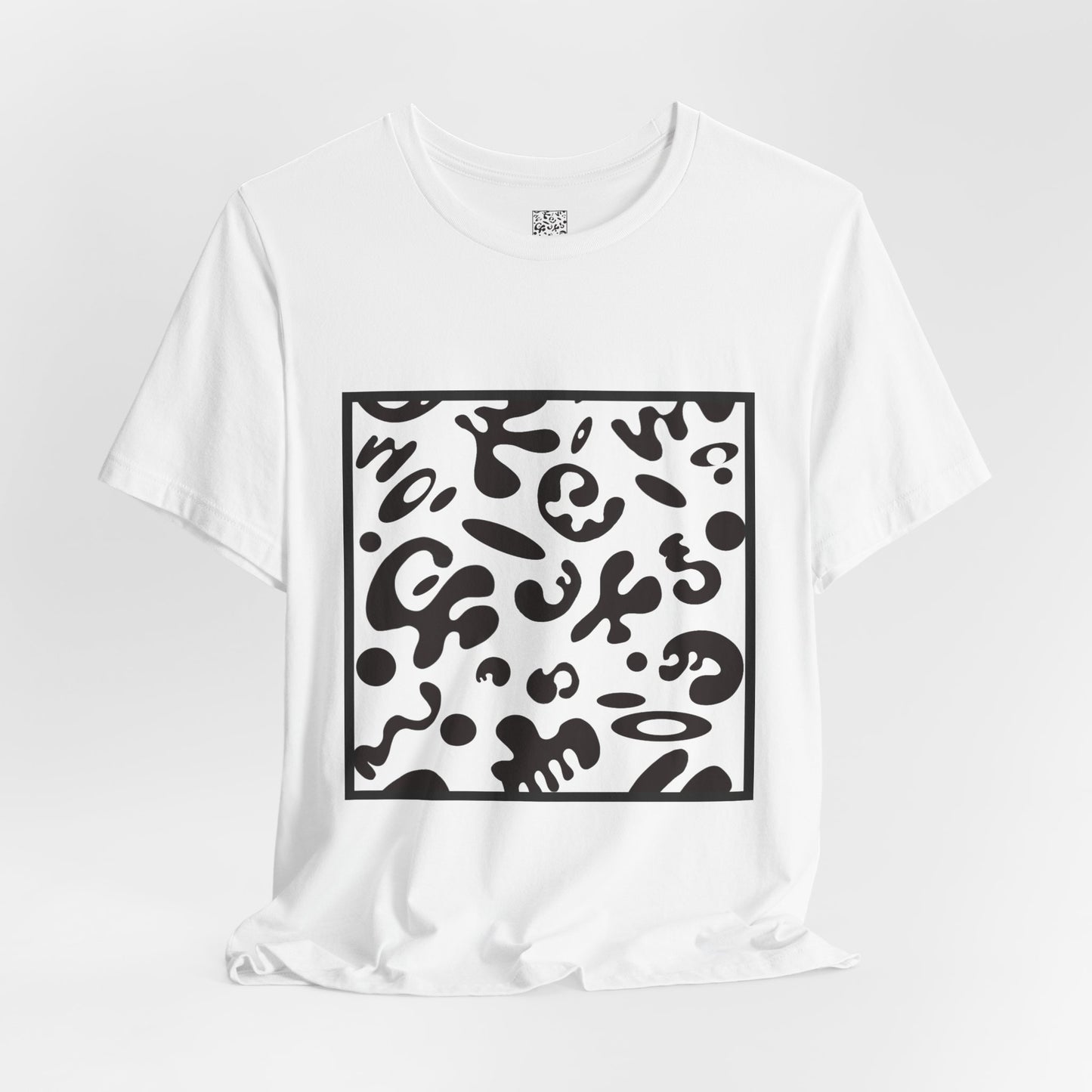 Adorn'd Unisex Jersey Short Sleeve Tee - Smoke Signal Black Print