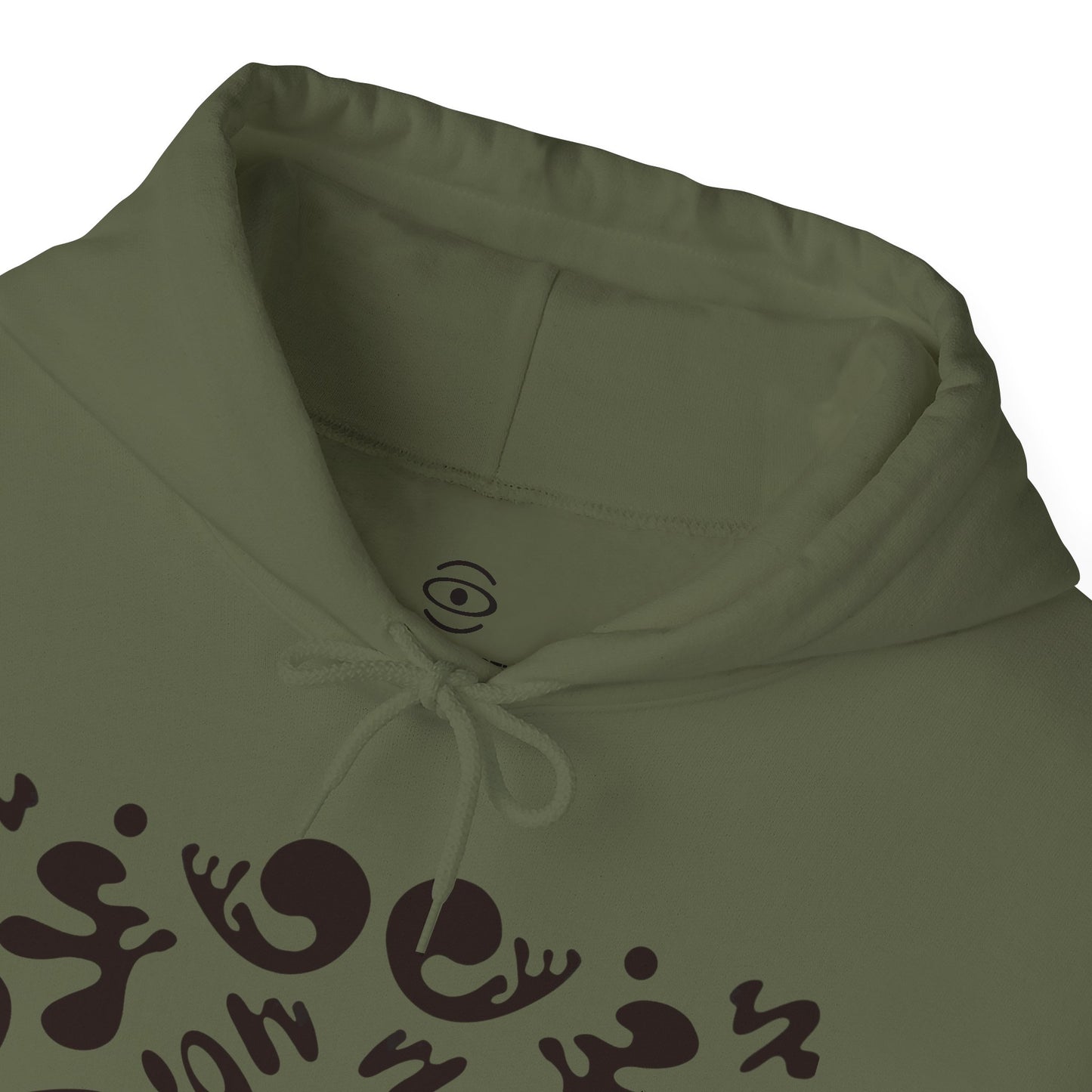 Mirror Work Unisex Heavy Blend™ Hooded Sweatshirt - Smoke Signal Black Print