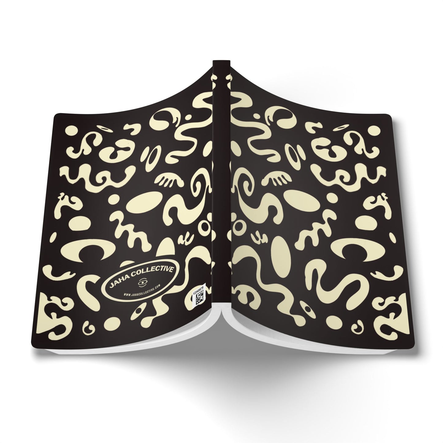 Pure Imagination Softcover Journal w Inside Prints + Tear-Off Pages (Ruled Line) - Smoke Signal Black