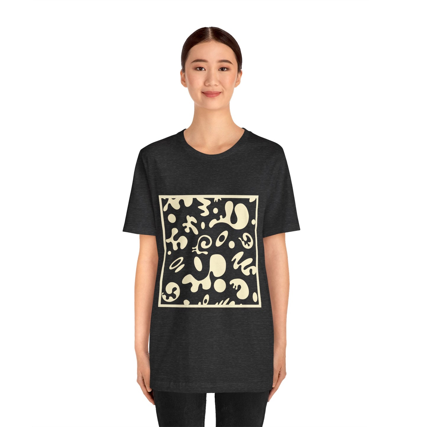 Adorn'd Unisex Jersey Short Sleeve Tee - Blank Page White Print