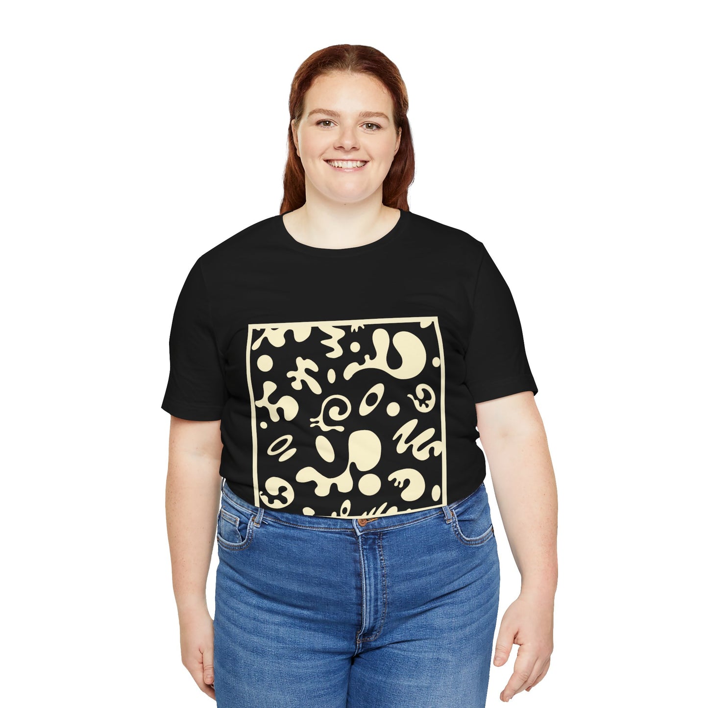 Adorn'd Unisex Jersey Short Sleeve Tee - Blank Page White Print