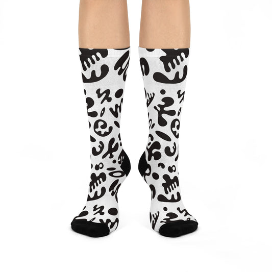 Pure Imagination Long Cushion Crew Socks - Starlight White