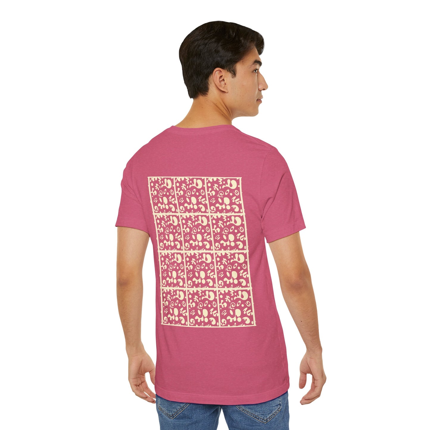 Adorn'd Unisex Jersey Short Sleeve Tee - Blank Page White Print