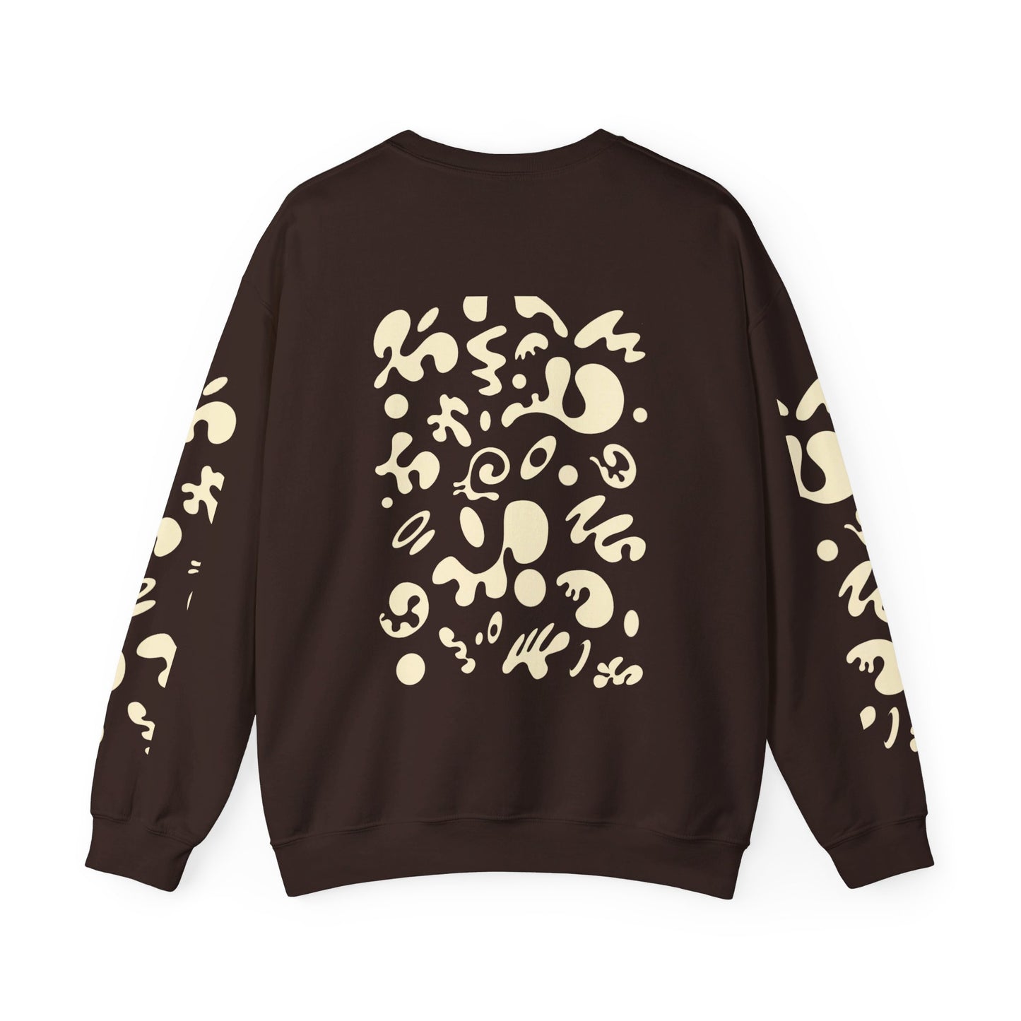 PURE IMAGINATION UNISEX HEAVY BLEND™ CREWNECK SWEATSHIRT - Warm White Print