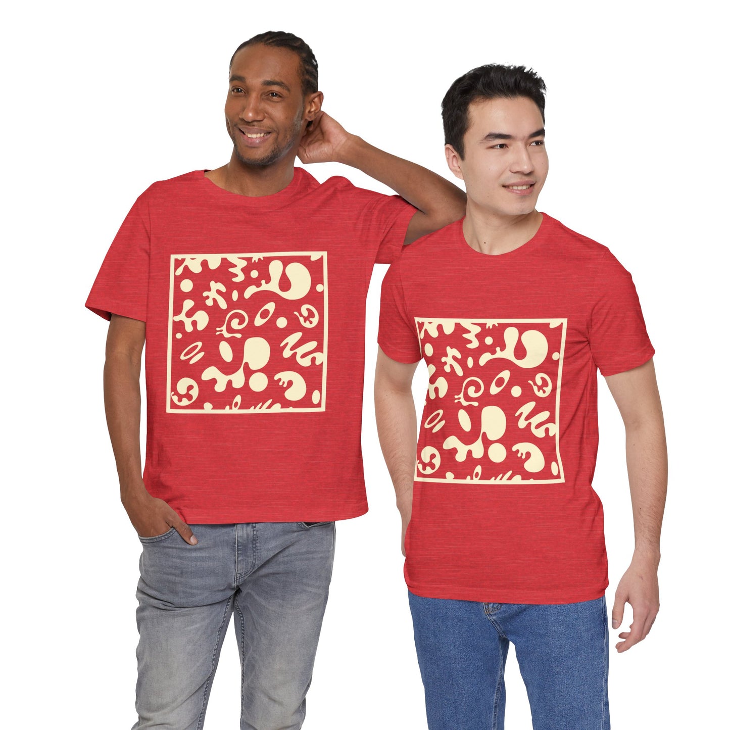 Adorn'd Unisex Jersey Short Sleeve Tee - Blank Page White Print