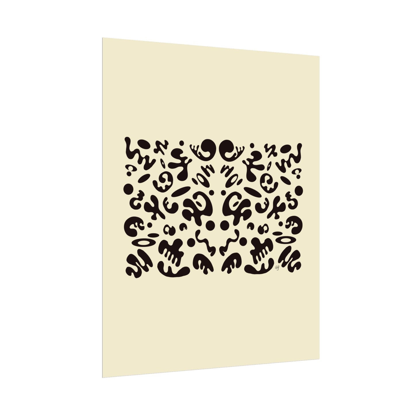 Mirror Work Rolled Poster (Portrait) - Blank Page