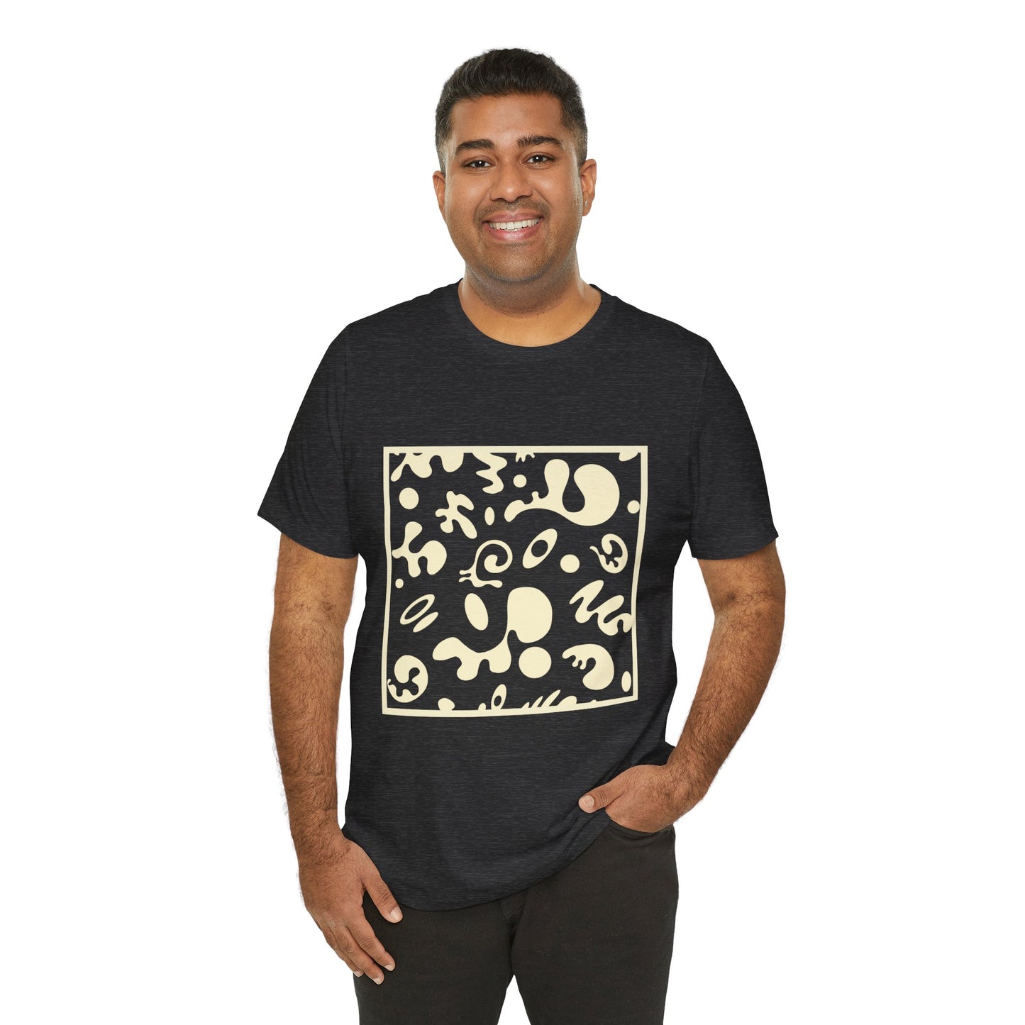 Adorn'd Unisex Jersey Short Sleeve Tee - Blank Page White Print