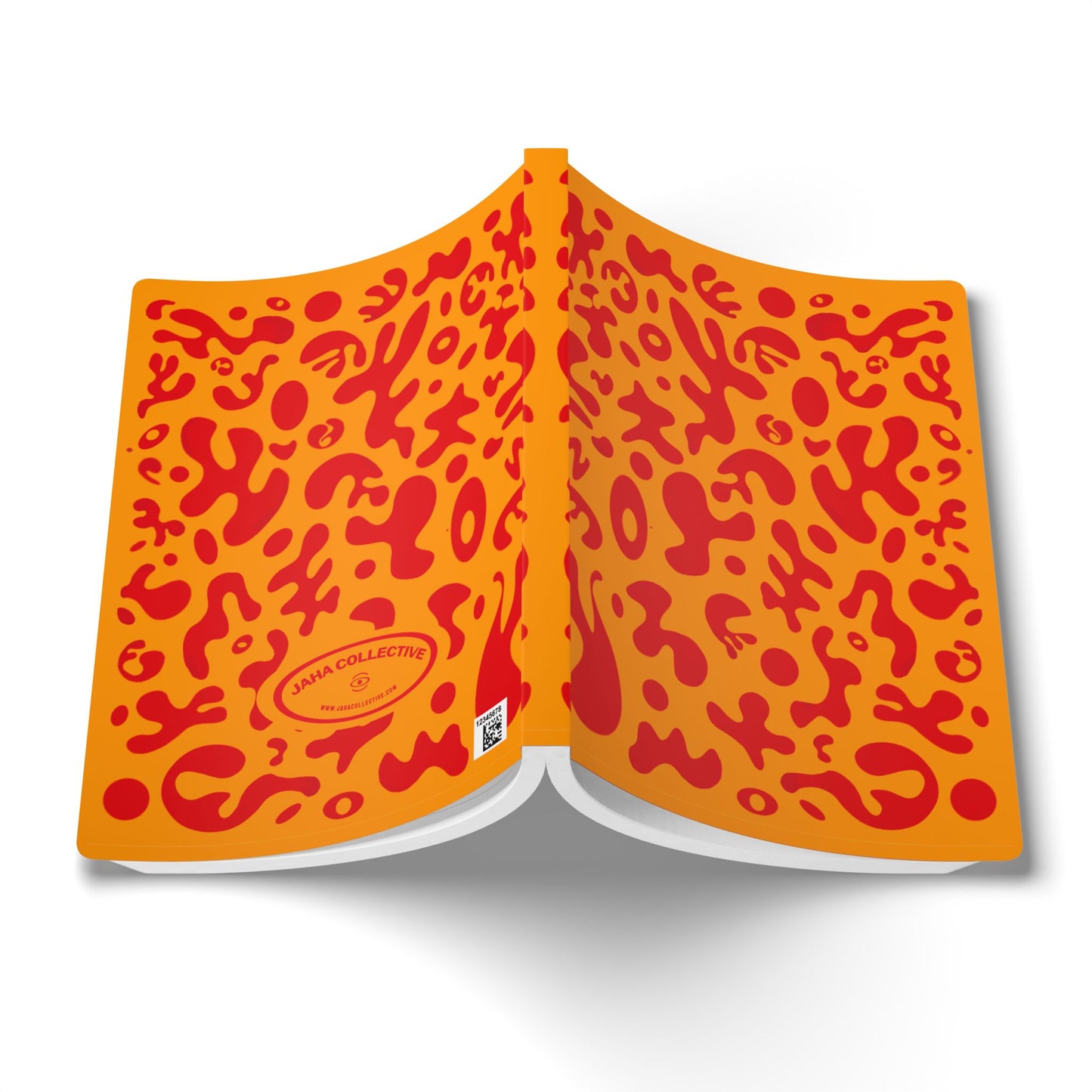 Pure Imagination Softcover Journal w Inside Prints + Tear-Off Pages (Ruled Line) - Heat Theory Orange