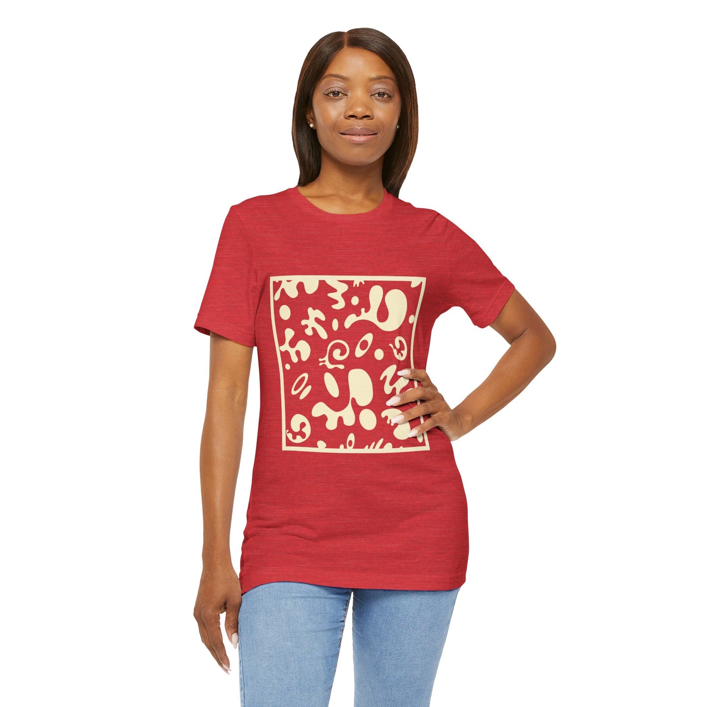 Adorn'd Unisex Jersey Short Sleeve Tee - Blank Page White Print