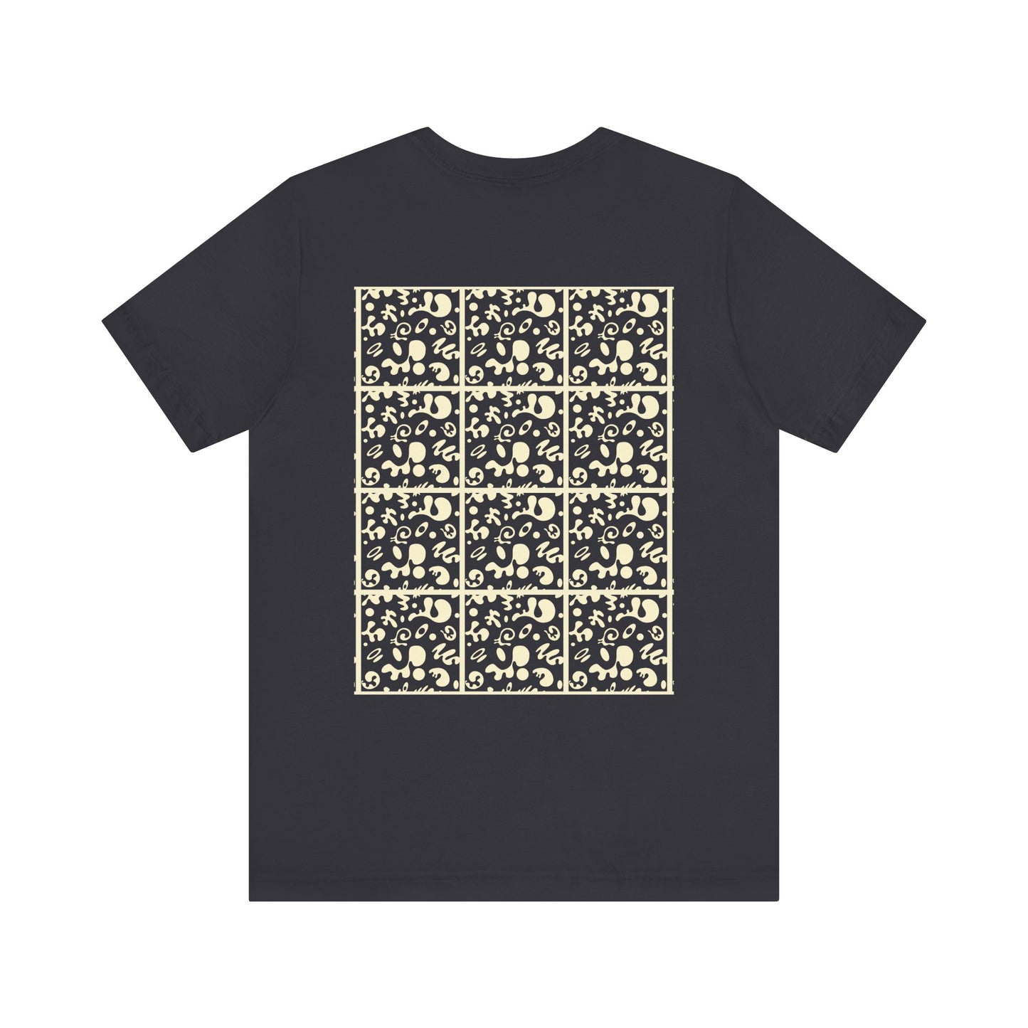 Adorn'd Unisex Jersey Short Sleeve Tee - Blank Page White Print