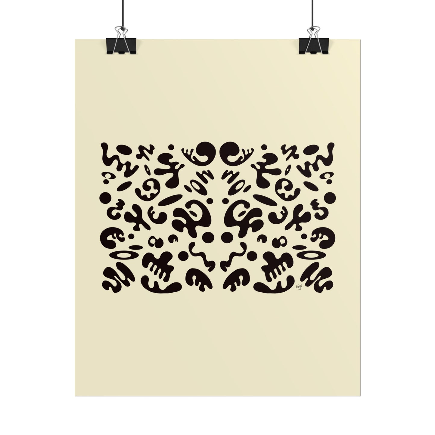 Mirror Work Rolled Poster (Portrait) - Blank Page