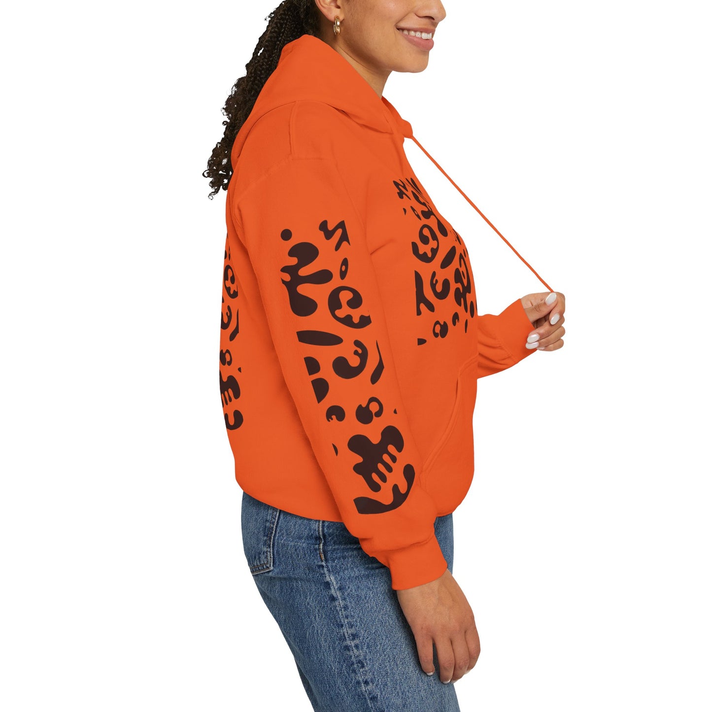 Mirror Work Unisex Heavy Blend™ Hooded Sweatshirt - Smoke Signal Black Print