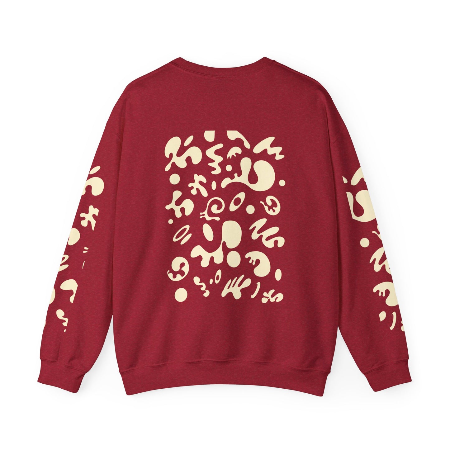 PURE IMAGINATION UNISEX HEAVY BLEND™ CREWNECK SWEATSHIRT - Warm White Print