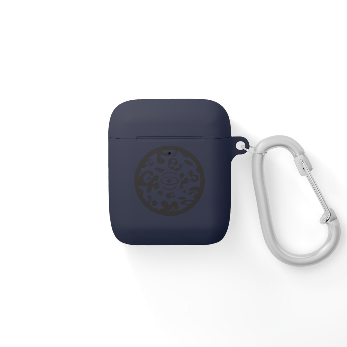 Adorn'd Logo Hard Plastic Airpods Case Cover - Smoke Signal Black