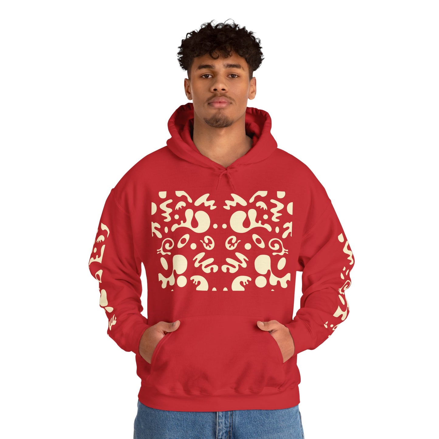 Mirror Work Unisex Heavy Blend™ Hooded Sweatshirt - Blank Page White Print